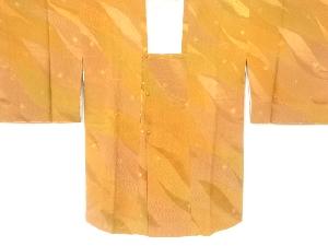 未使用品　よろけ斜め縞に花模様織り出し暈し道行コート